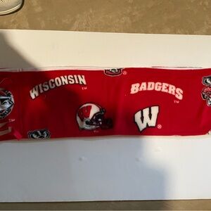 Wisconsin Badgers Fleece Scarf Traditional Pattern